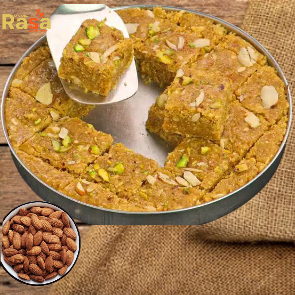 almond (badam) halwa pure organic homemade – so delicious! almond (badam) halwa pure organic homemade – so delicious!