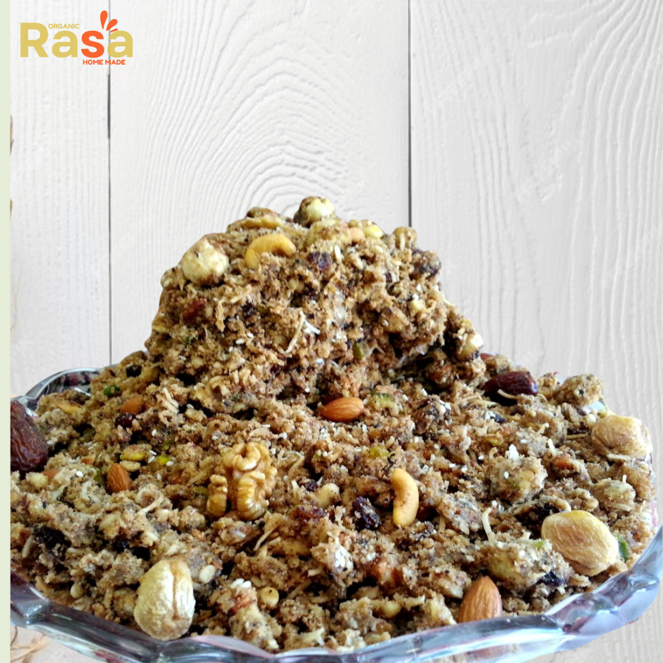 panjeeri with crushed nuts & crumbs – rich, fresh & made with pure ingredients panjeeri with crushed nuts & crumbs – rich, fresh & made with pure ingredients