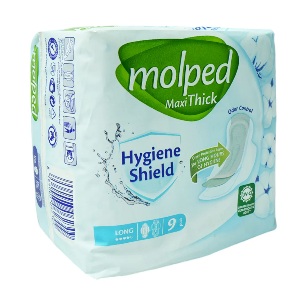 molped maxi thick long hygiene shield pads pack of 9 molped maxi thick long hygiene shield pads pack of 9
