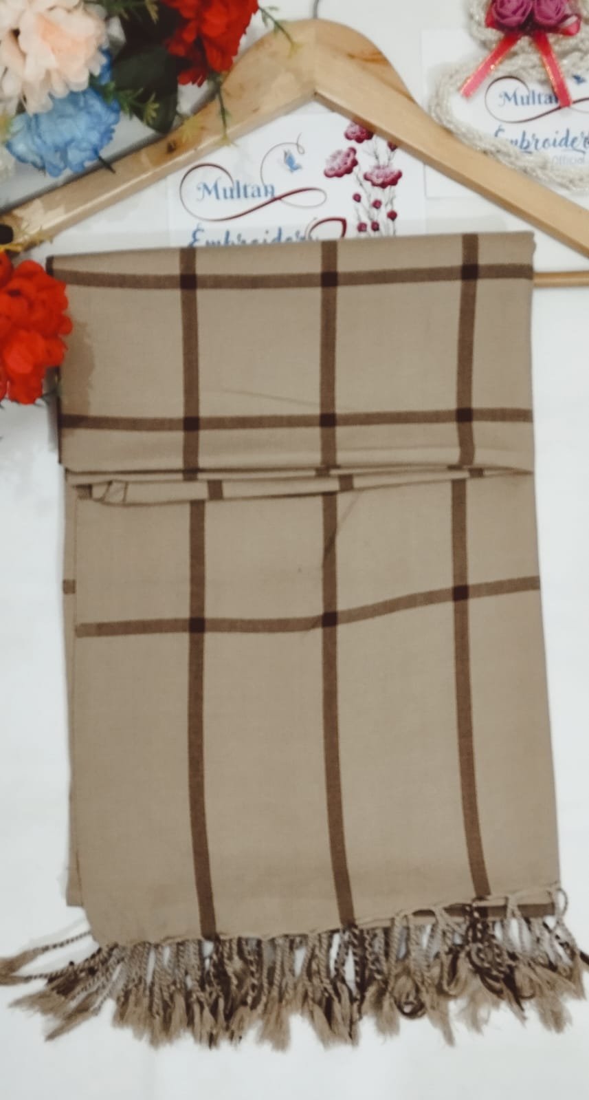 acrylic wool check design shawl matching with– full color range, stylish & warm acrylic wool check design shawl matching with– full color range, stylish & warm