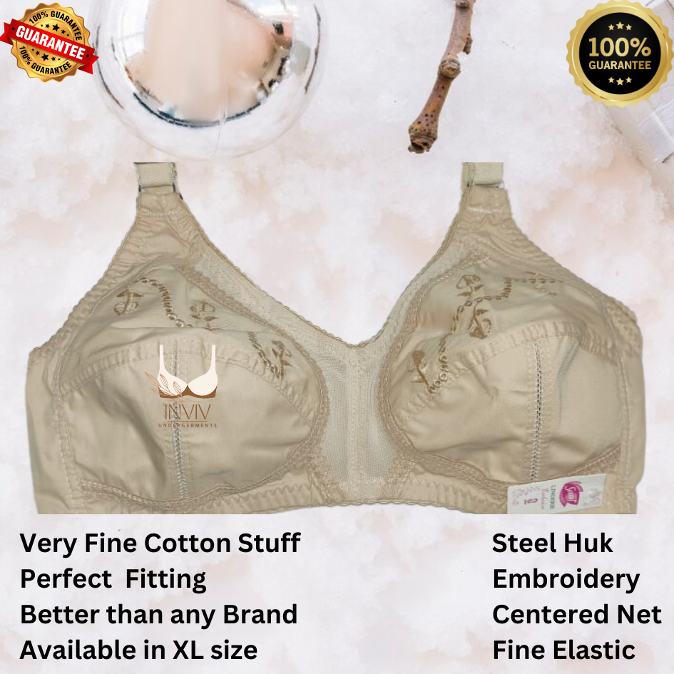 embroidered and net bra: exquisite cotton & net, front & back net design, steel hooks, superior quality, better than any brand, perfect fitting and grip, high quality material used. embroidered and net bra: exquisite cotton & net, front & back net design, steel hooks, superior quality, better than any brand, perfect fitting and grip, high quality material used.