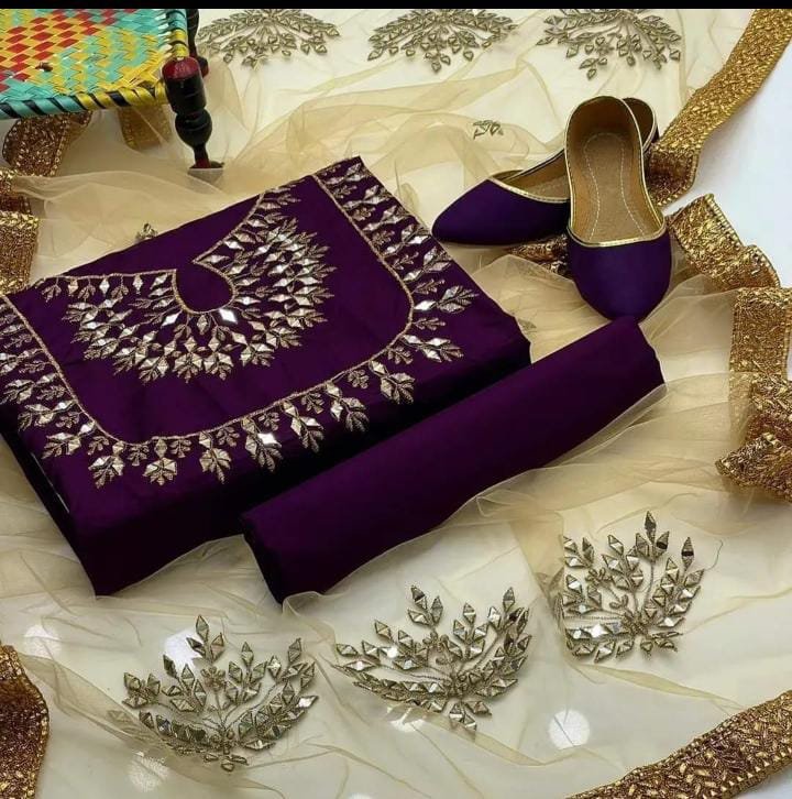 4pc party wear | fancy katan dress | mirror work shirt & trouser | mirror work net dupatta 4pc party wear | fancy katan dress | mirror work shirt & trouser | mirror work net dupatta