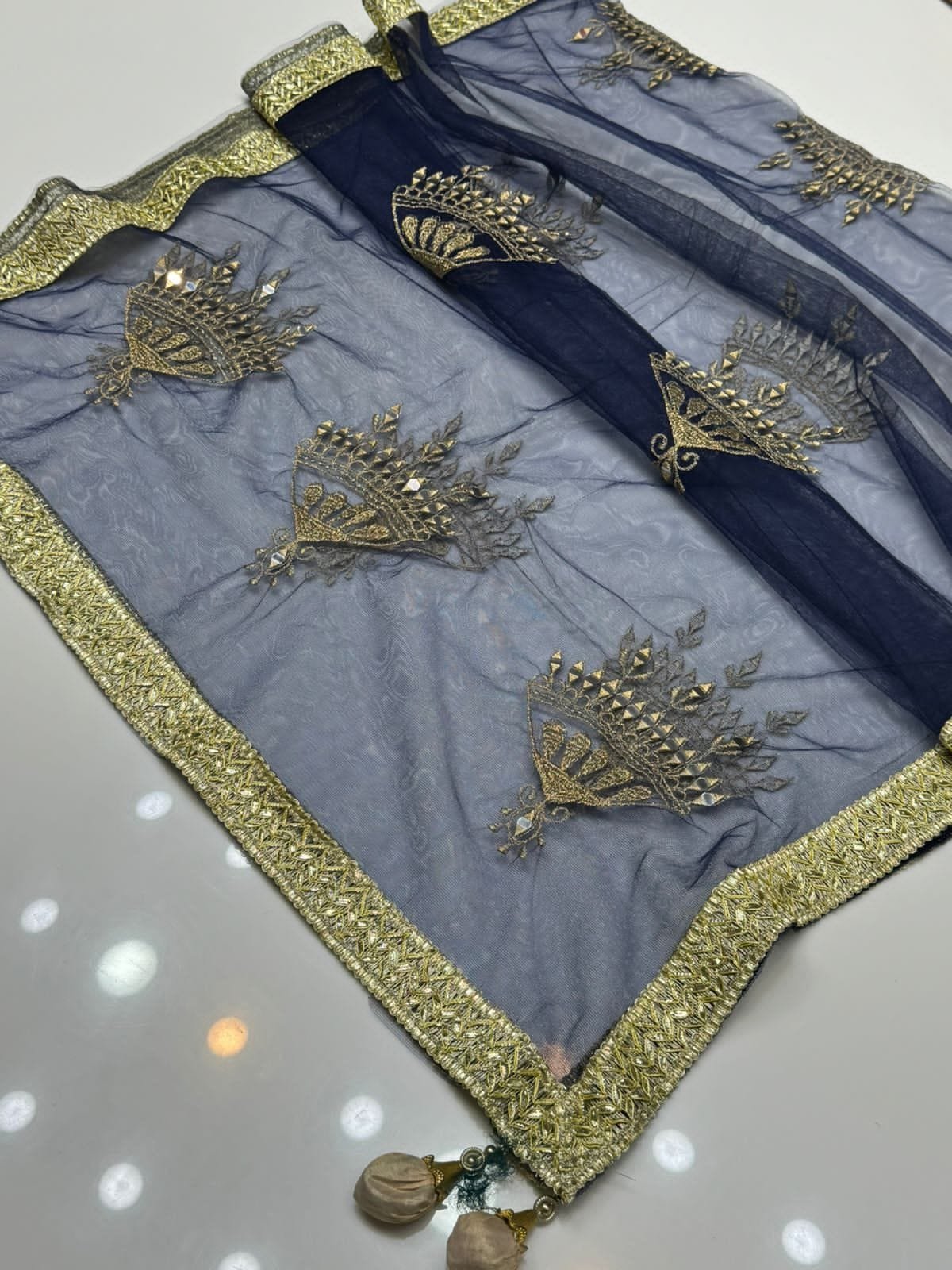 fancy dupatta hand made indian gotta mirror work full size dupatta – elegant fancy design in vibrant colors fancy dupatta hand made indian gotta mirror work full size dupatta – elegant fancy design in vibrant colors