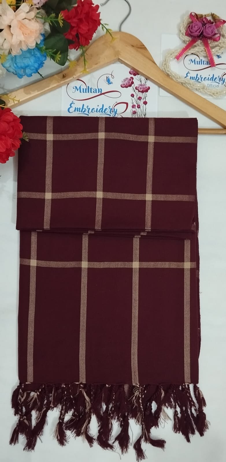 acrylic wool check design shawl matching with– full color range, stylish & warm acrylic wool check design shawl matching with– full color range, stylish & warm